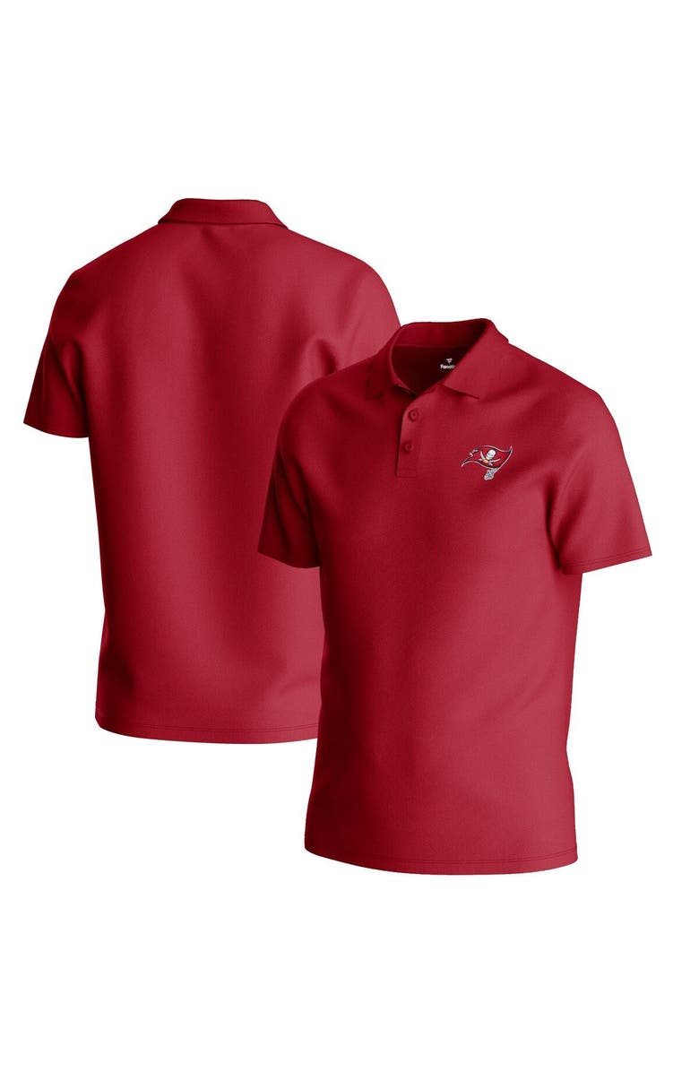 FANATICS Men's Red Tampa Bay Buccaneers Big & Tall Birdseye Polo, Main, color, 