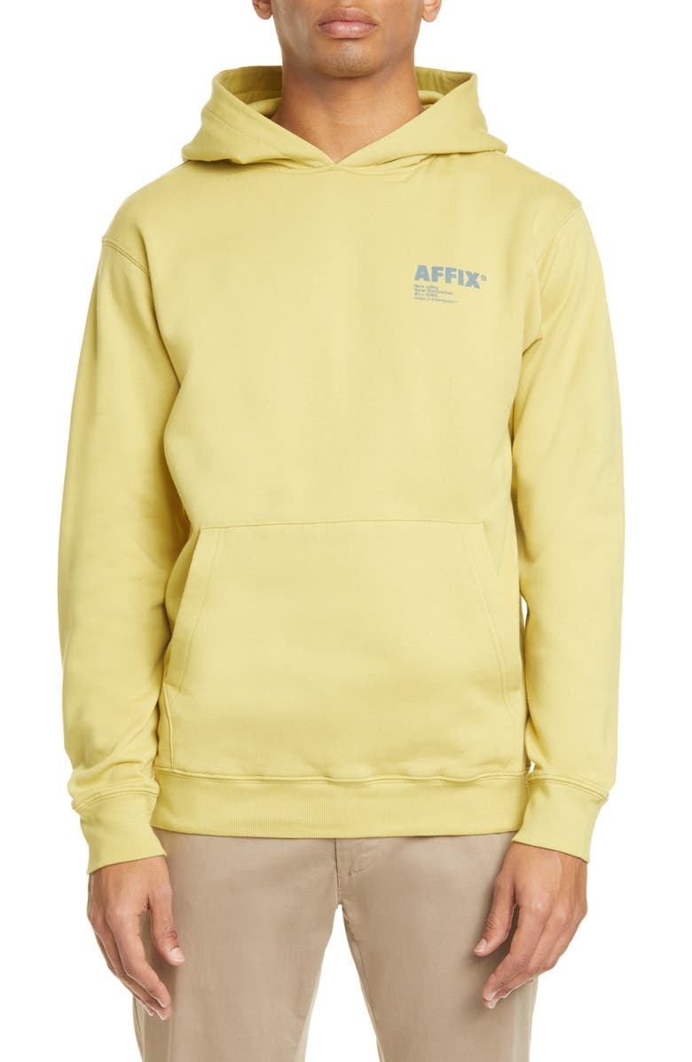 AFFXWRKS AFFIX Logo Print Cotton Hoodie, Main, color, 