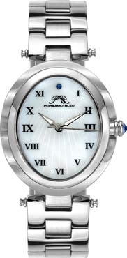 PORSAMO BLEU Women's South Sea Swarovski Crystal Bracelet Watch, 30.75mm