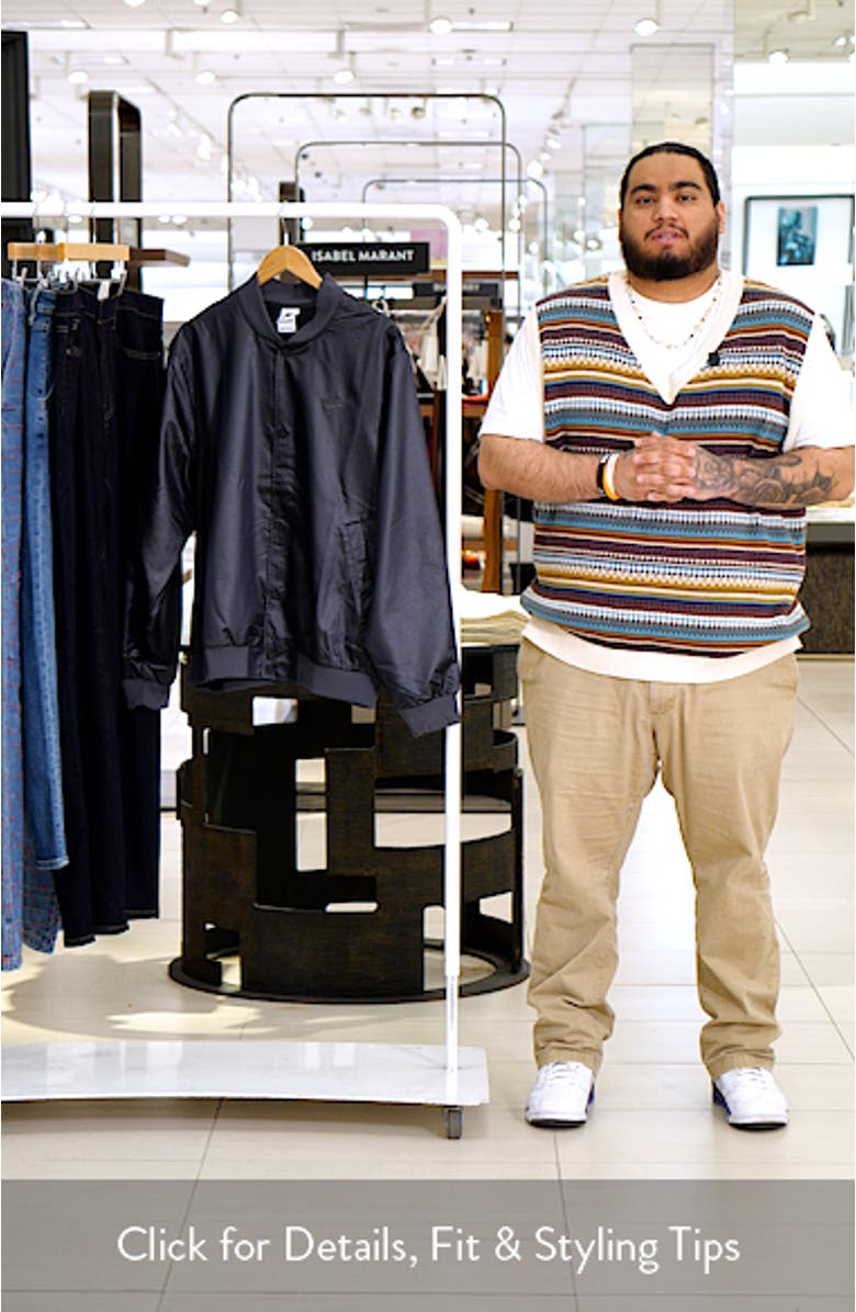 Sportswear Club Water Repellent Varsity Jacket, sales video thumbnail