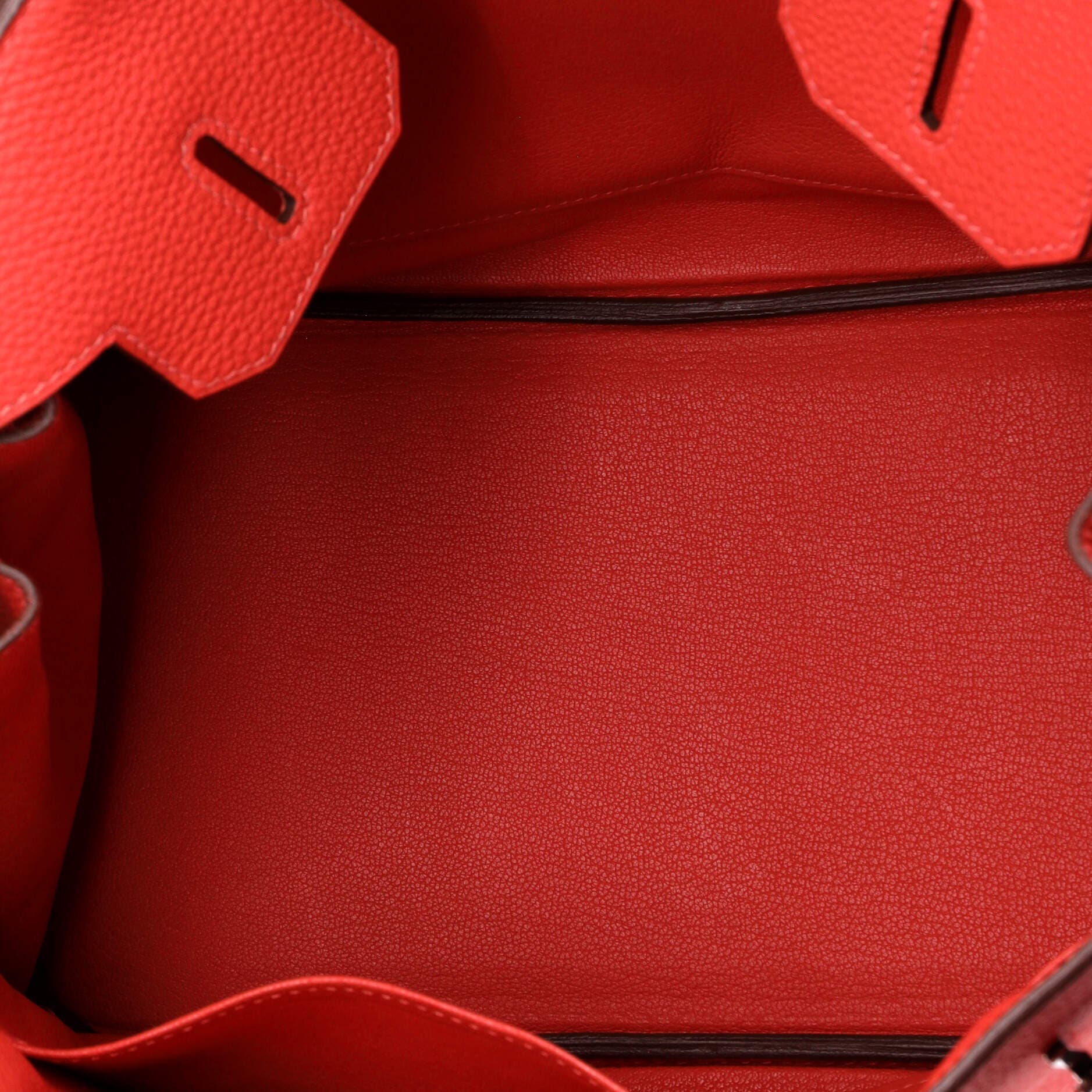 Pre-Owned Hermes Birkin Handbag Red Togo with Palladium Hardware 30, Alternate, color, Rouge Pivoine