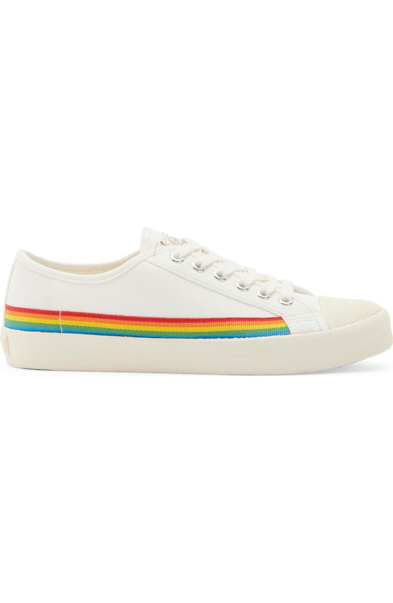 Gola Coaster Rainbow Drop Sneaker, Alternate, color, Off White/ Multi