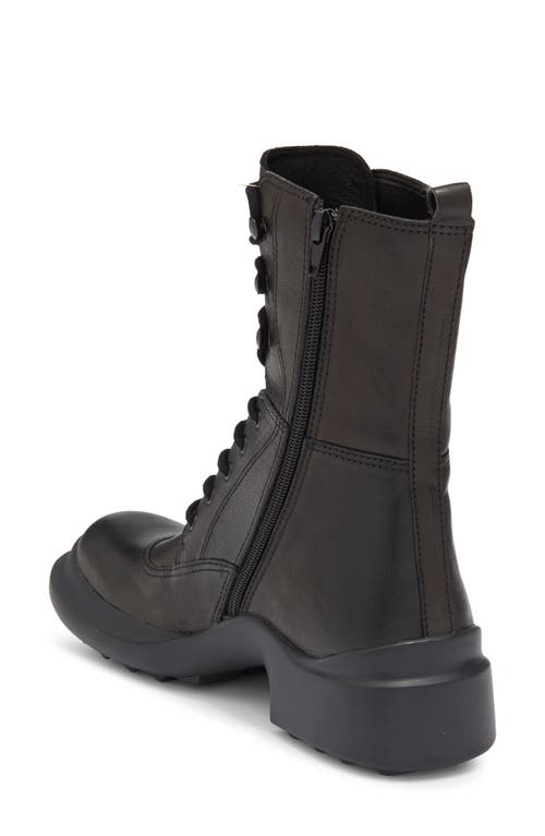Jeffrey Campbell Traipse Lace-up Bootie In Black