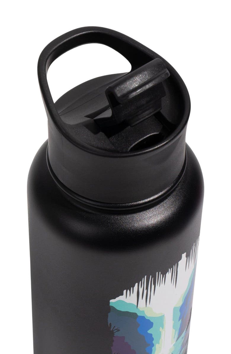 United By Blue 32 OZ Waterfall Steel Bottle, Alternate, color, Black
