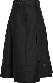 【送料&関税込】Moncler Belted A-line Midi Skirt Moncler Belted A-Line Skirt | Nordstrom