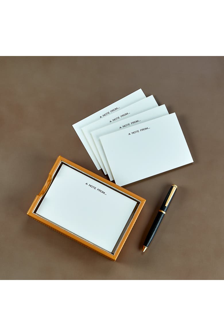 Classic Leather Memo Tray, Alternate, color, TAN