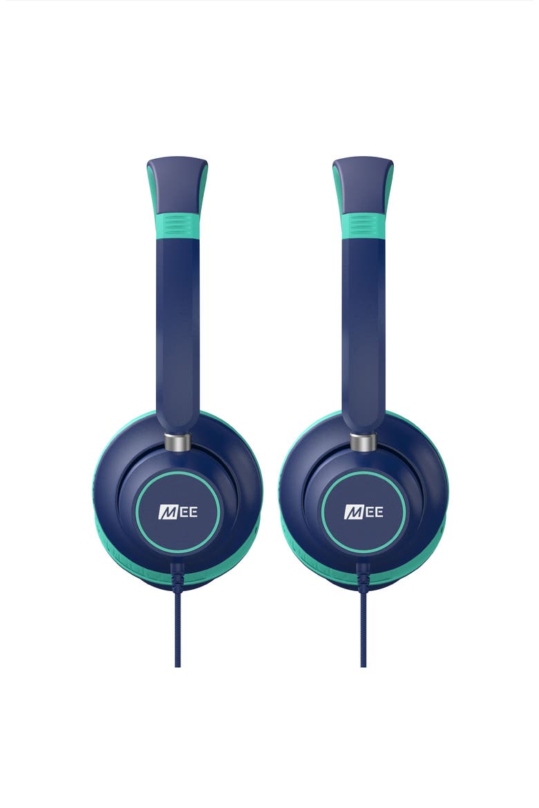 KidJamz KJ45 (2 Pack) 3.5mm Safe Listening Headphones for Kids w/ Inline Microphone, Alternate, color, Blue