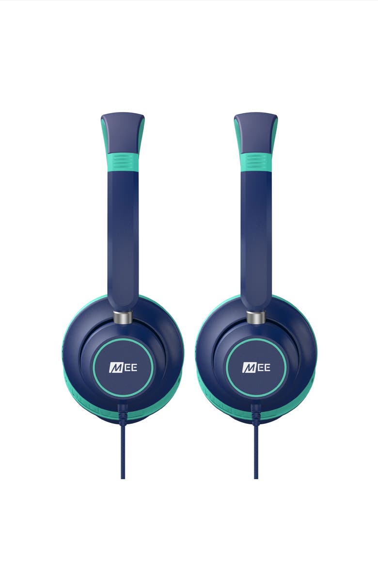 MEE audio KidJamz KJ45 (2 Pack) 3.5mm Safe Listening Headphones for Kids w/ Inline Microphone, Alternate, color, Blue