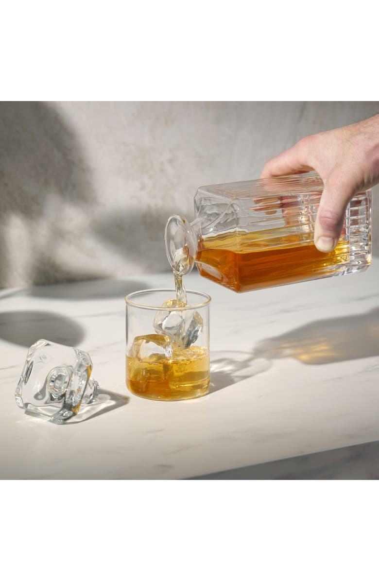 Viski Reserve Milo Crystal Liquor Decanter, Alternate, color, Clear