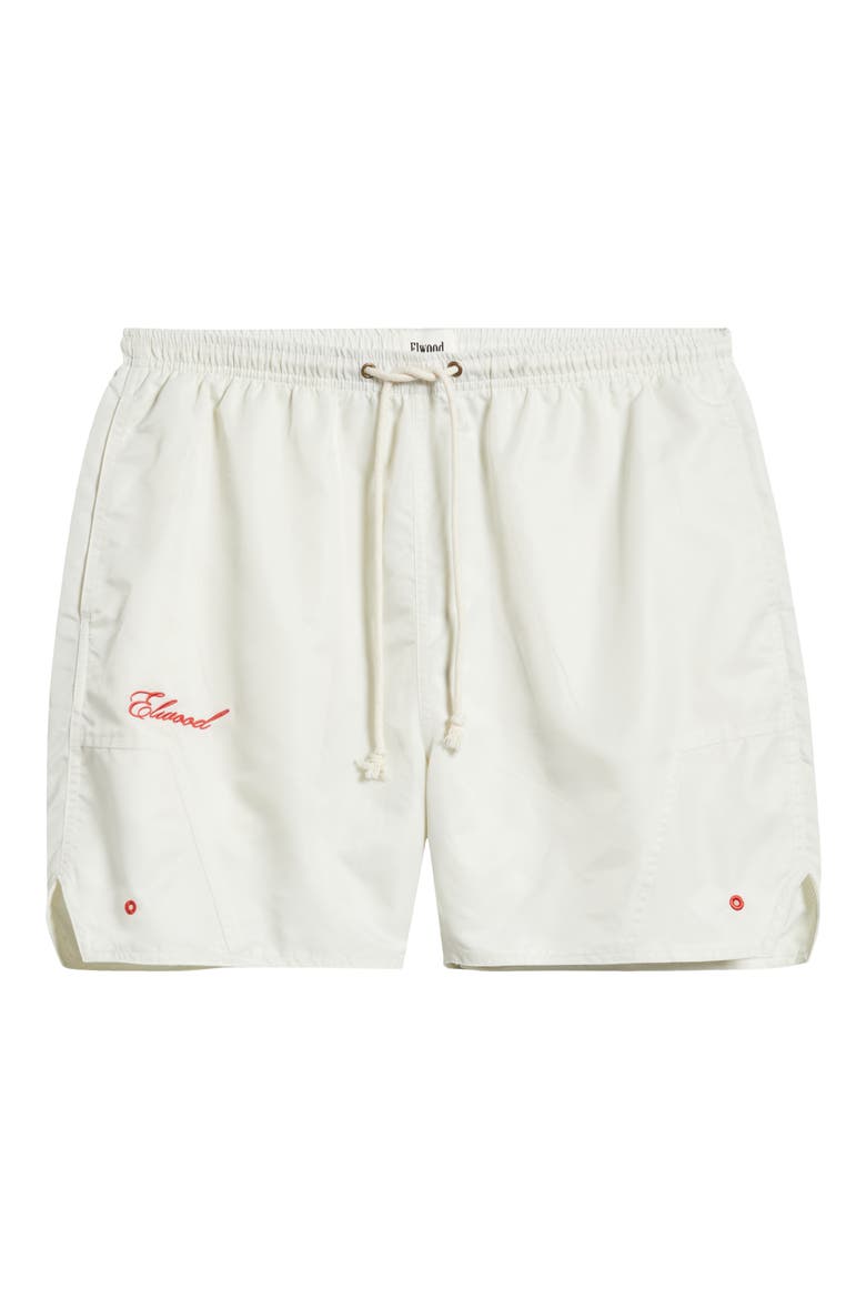 Olympic Embroidered Logo Nylon Shorts, Alternate, color, LOTUS