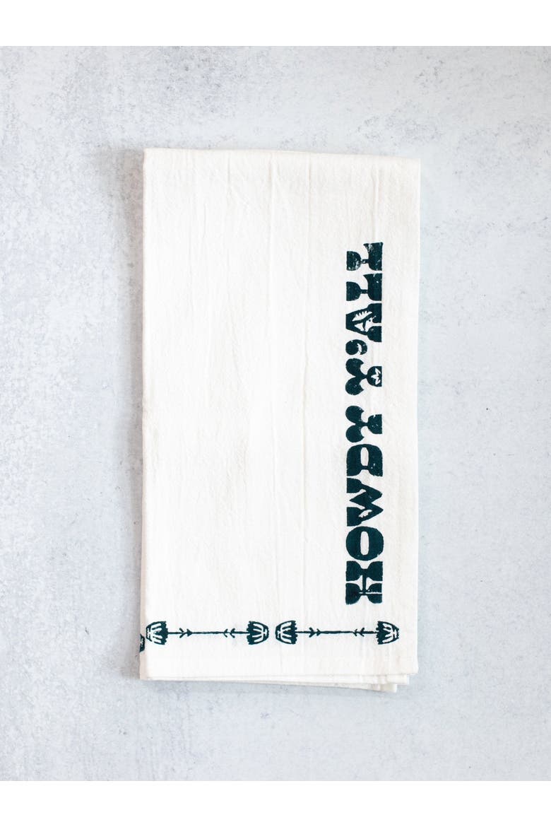 Tea Towel Set - Howdy Cowgirl, Alternate, color, Midnight