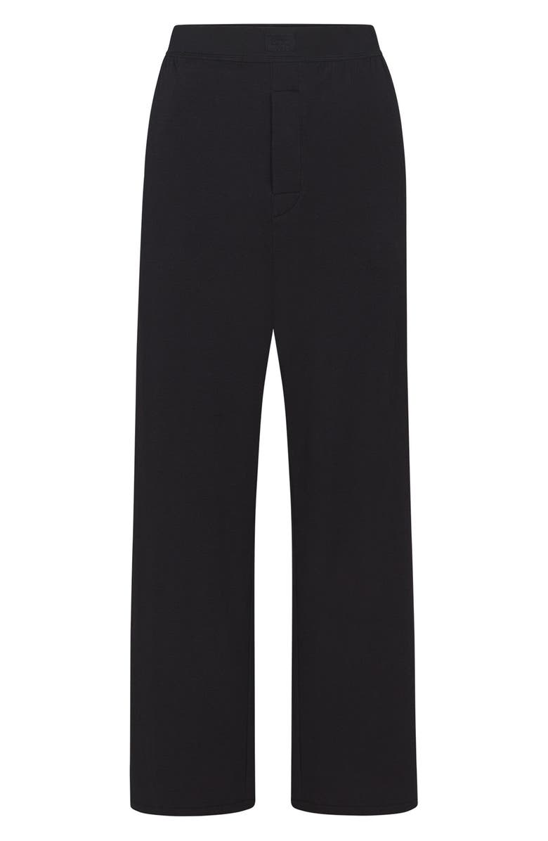 SKIMS Boyfriend Loose Pants, Alternate, color, Onyx