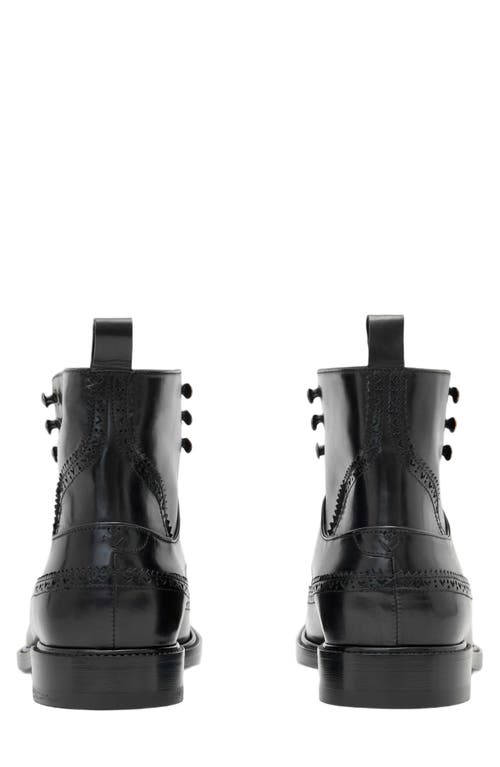 John Varvatos Harrison Longwing Leather Boot In Black