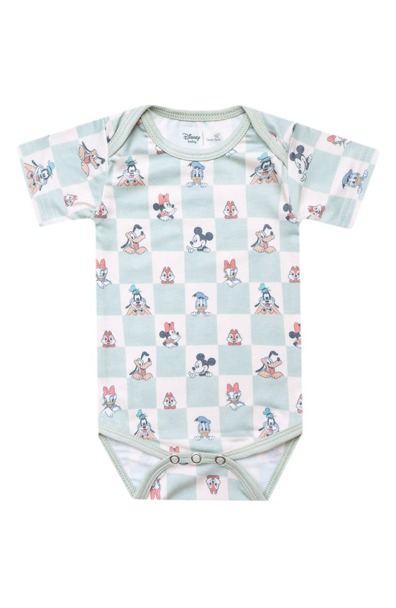 Copper Pearl Mickey Mouse & Friends Print Bodysuit, Main, color, Mickey Mouse Friends