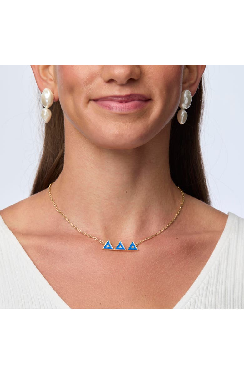 Lele Sadoughi Delta Delta Delta Charm Necklace, Alternate, color, Gold 720