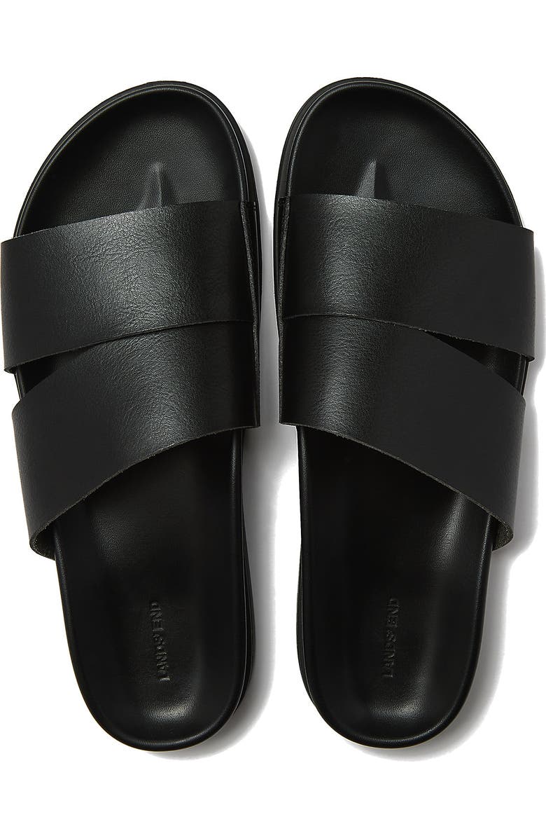 Lands' End Comfort Slide Sandals, Alternate, color, Black