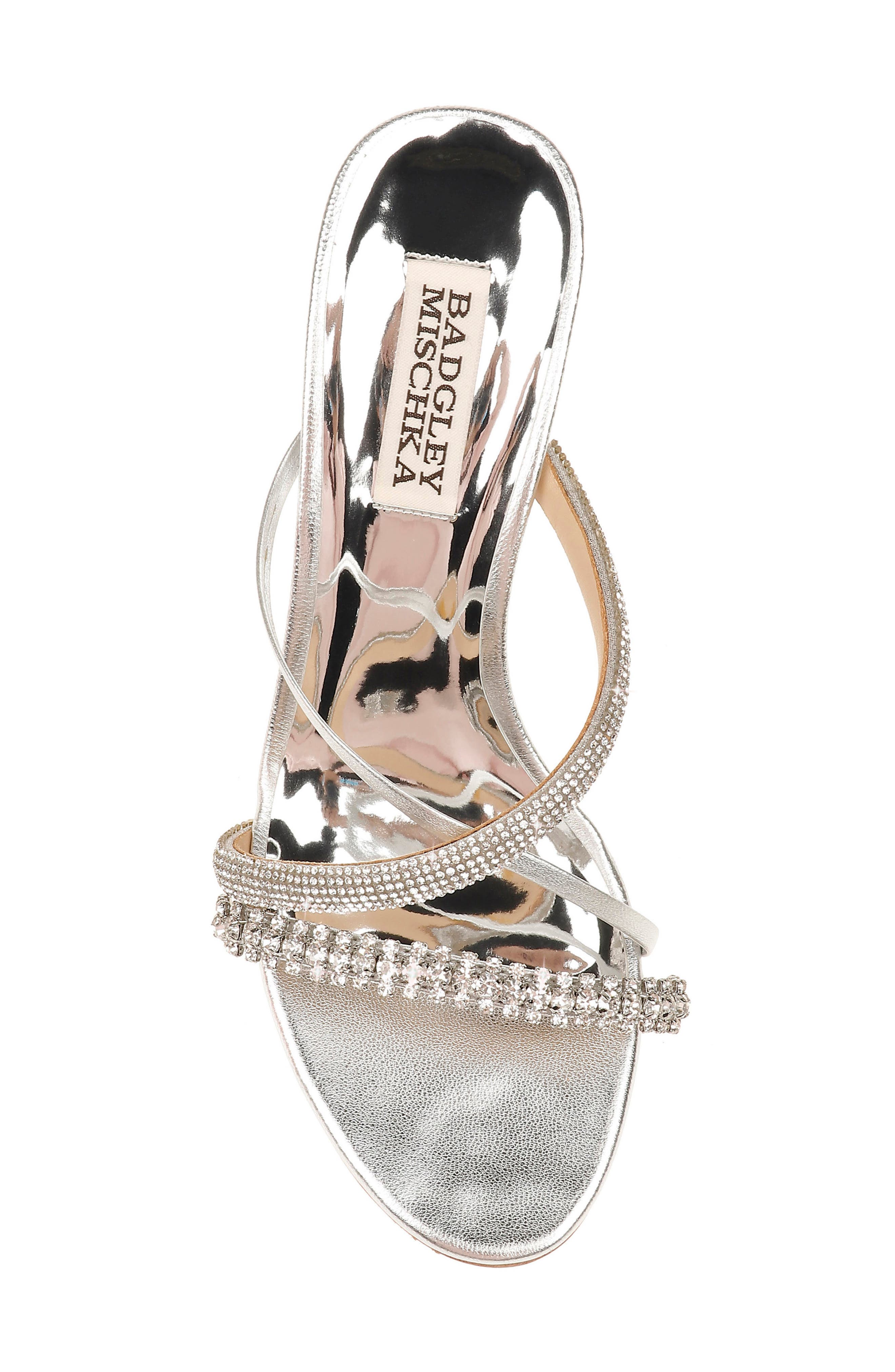 Badgley Mischka Collection Zoraya Embellished Slide Sandal, Alternate, color, 