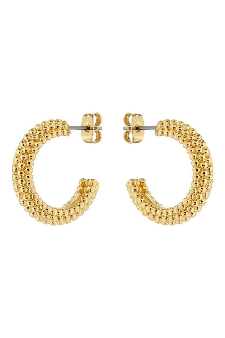 Dotetta Hoop Earrings, Alternate, color, GOLD TONE