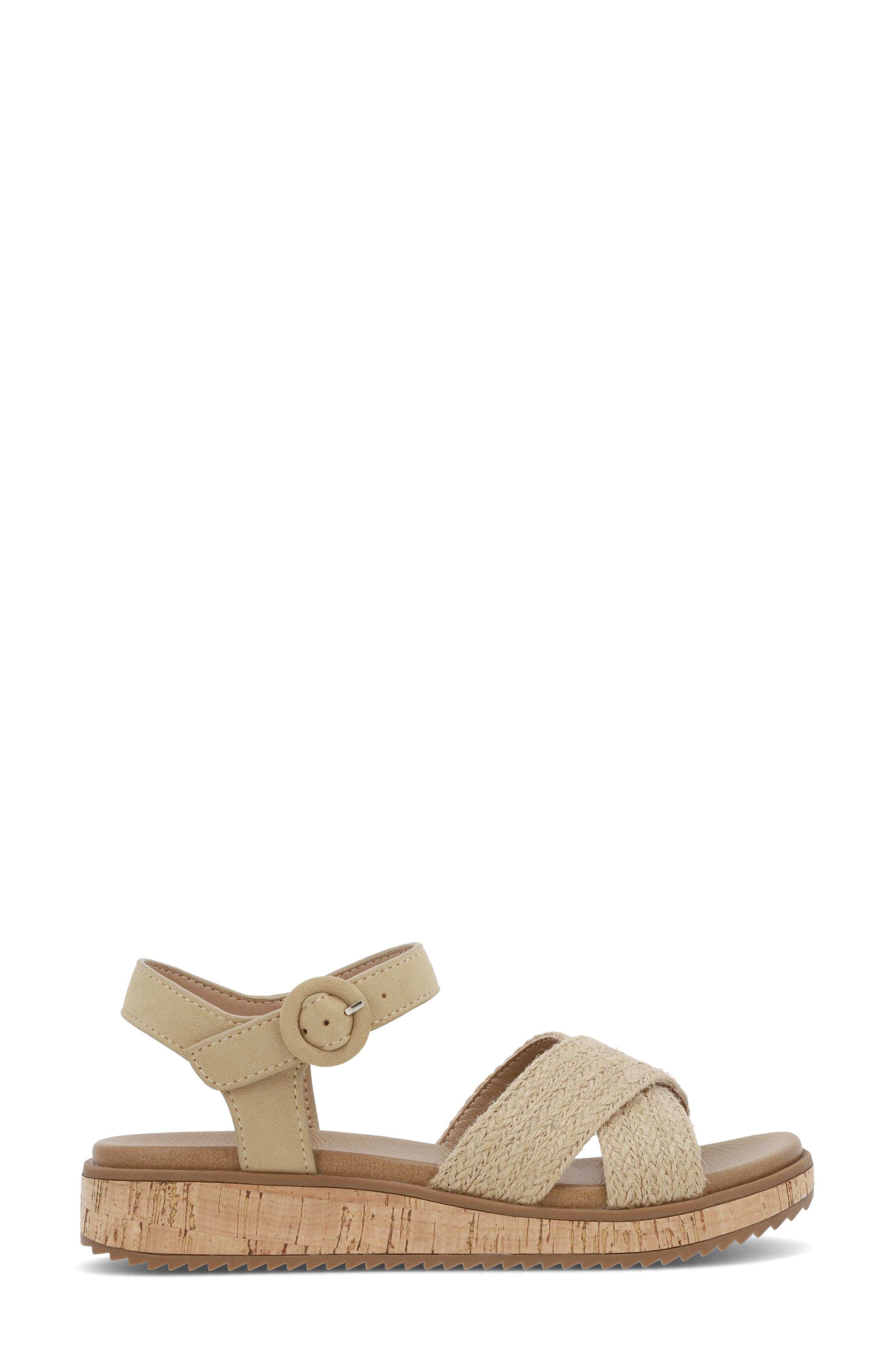 MIA AMORE Rayne Platform Sandal, Alternate, color, Natural
