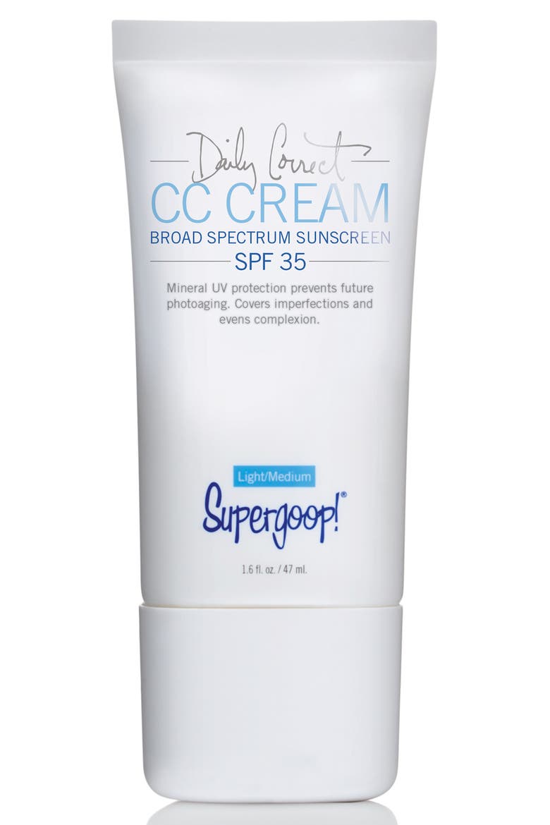 Supergoop! Daily Correct CC Cream SPF 35, Main, color, LIGHT/ MEDIUM SPF 35