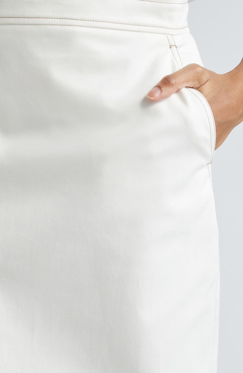 Max Mara Zulia Denim Pencil Skirt, Alternate, color, White