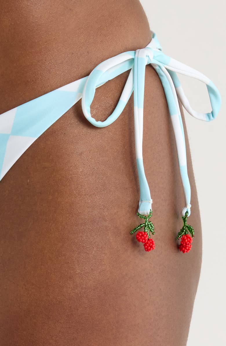 Maaji Sunshine Reversible V-Cut Bikini Bottoms, Alternate, color, Light/ Pastel Blue