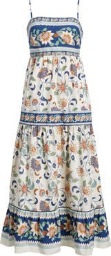 FARM Rio Delhi Floral Tapestry Print Sundress