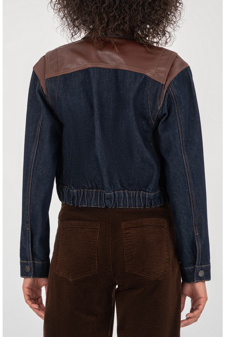 Denim Jacket, Alternate, color, DARK WASH