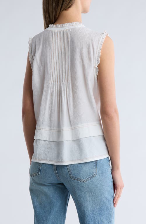 ADRIANNA PAPELL ADRIANNA PAPELL STITCHED TIERED TANK