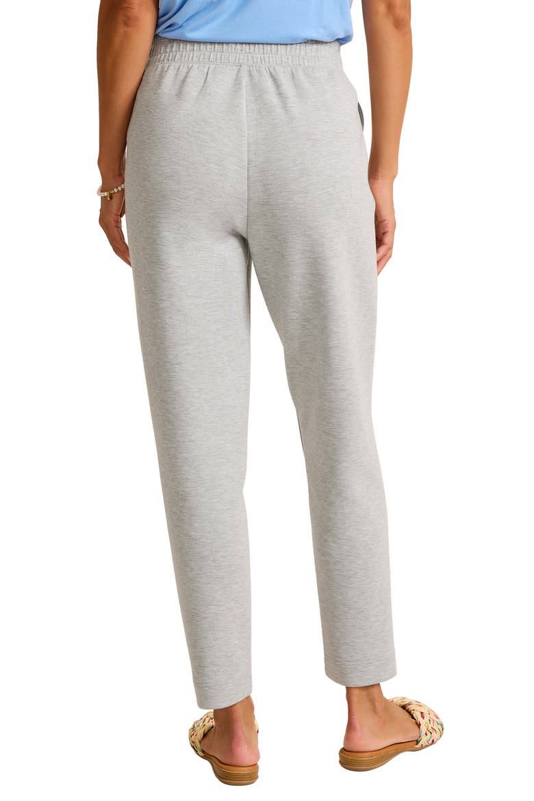 Palm Voyage Pintuck Pleat Knit Pants, Alternate, color, PEARL GREY HEATHER