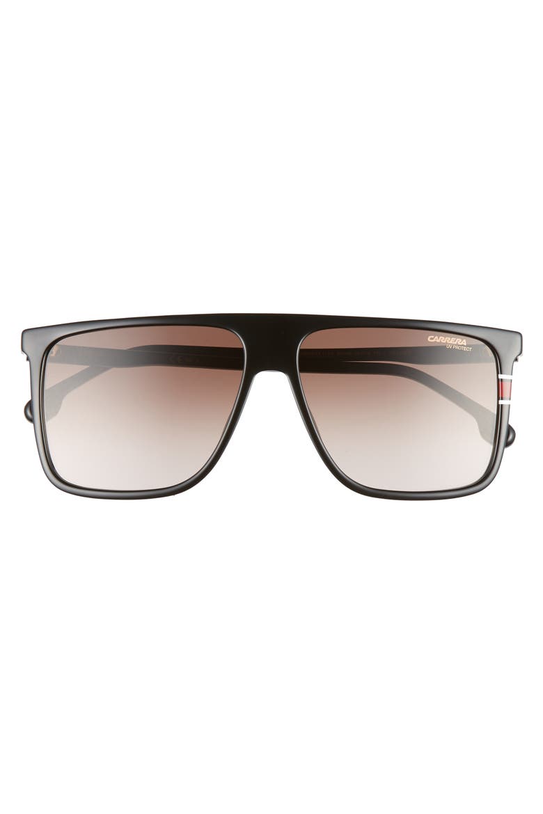 145mm Flat Top Sunglasses, Alternate, color, BLACK / BROWN GRADIENT