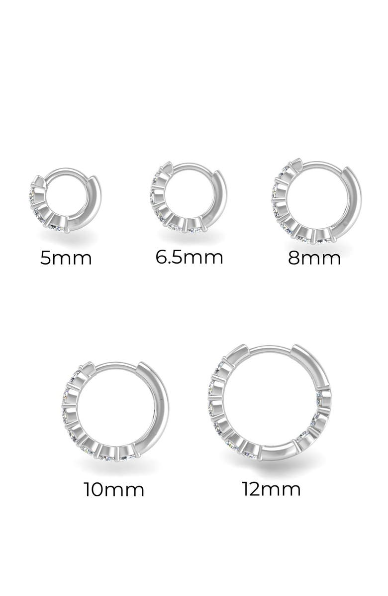 Seed2Stone The Big-O  Single Hoop, Alternate, color, White Gold