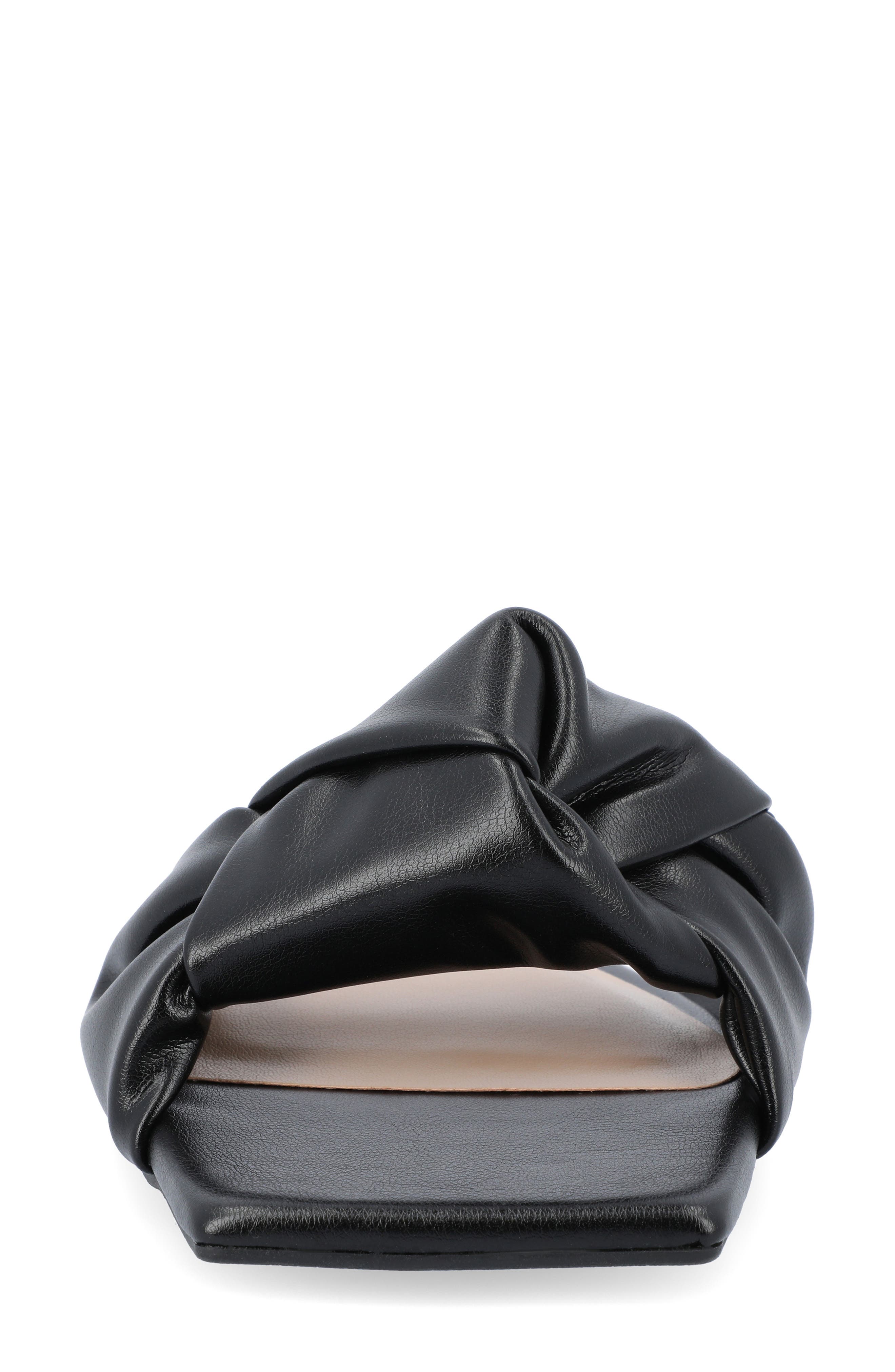 Journee Collection Dianah Sandal, Alternate, color, Black