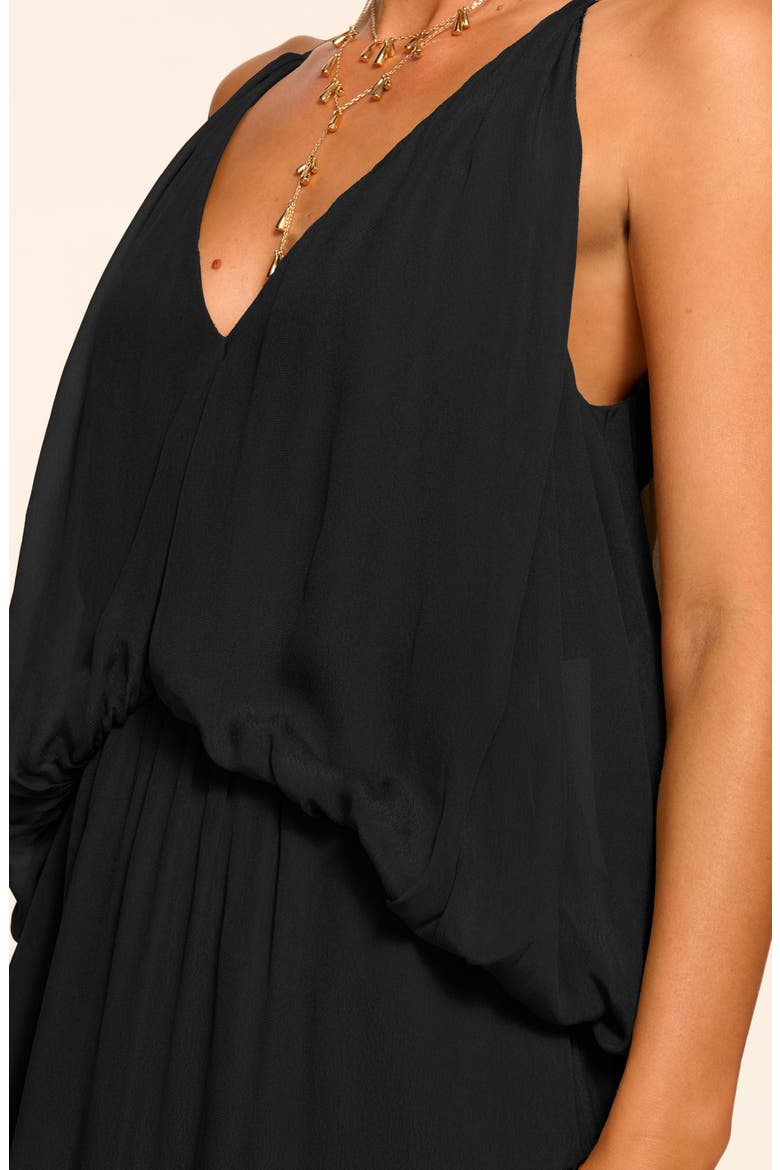 Ambar Blouson Bodice Maxi Dress, Alternate, color, BLACK