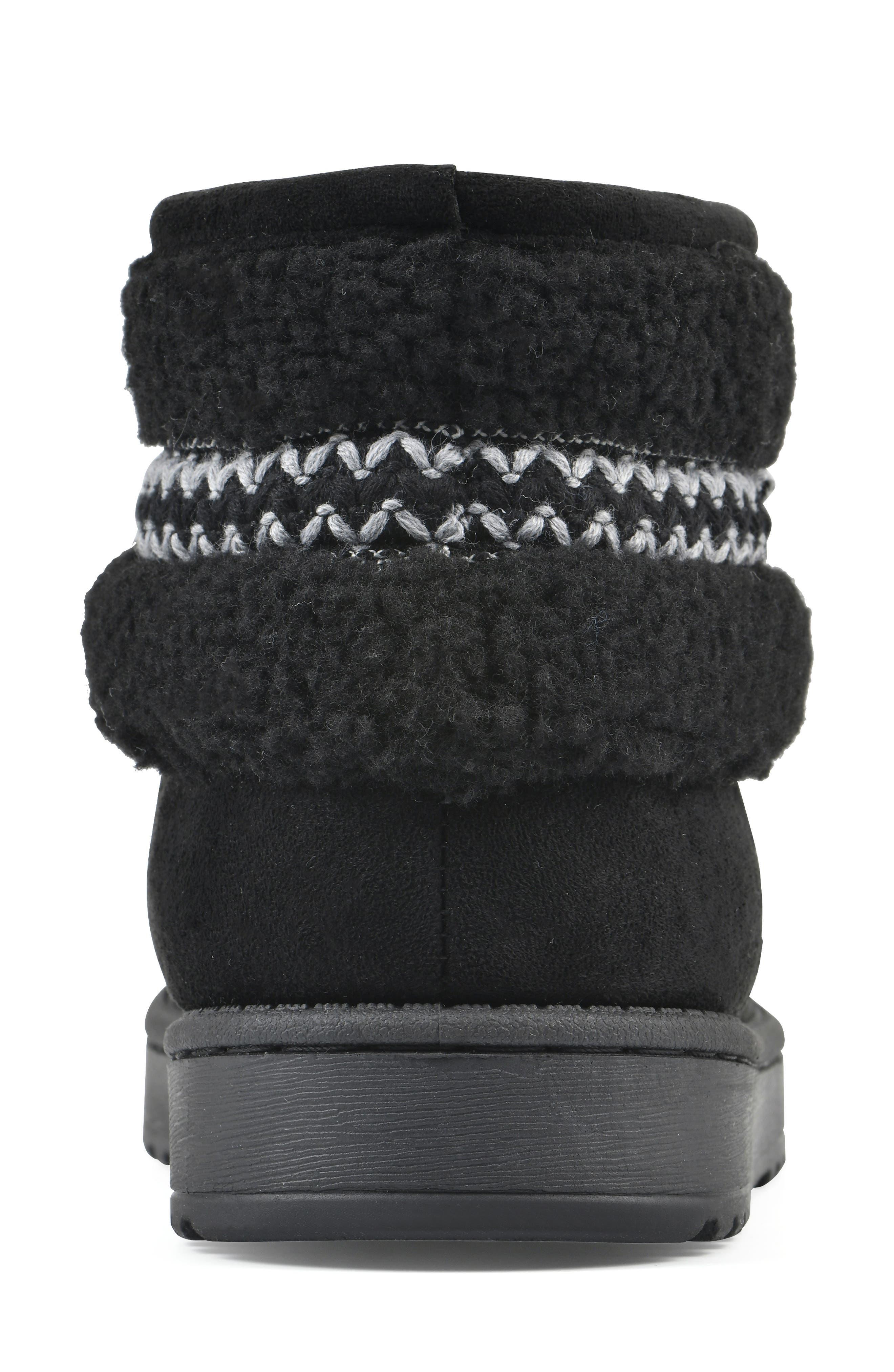 White Mountain Footwear Icons Faux Shearling Trim Bootie, Alternate, color, 