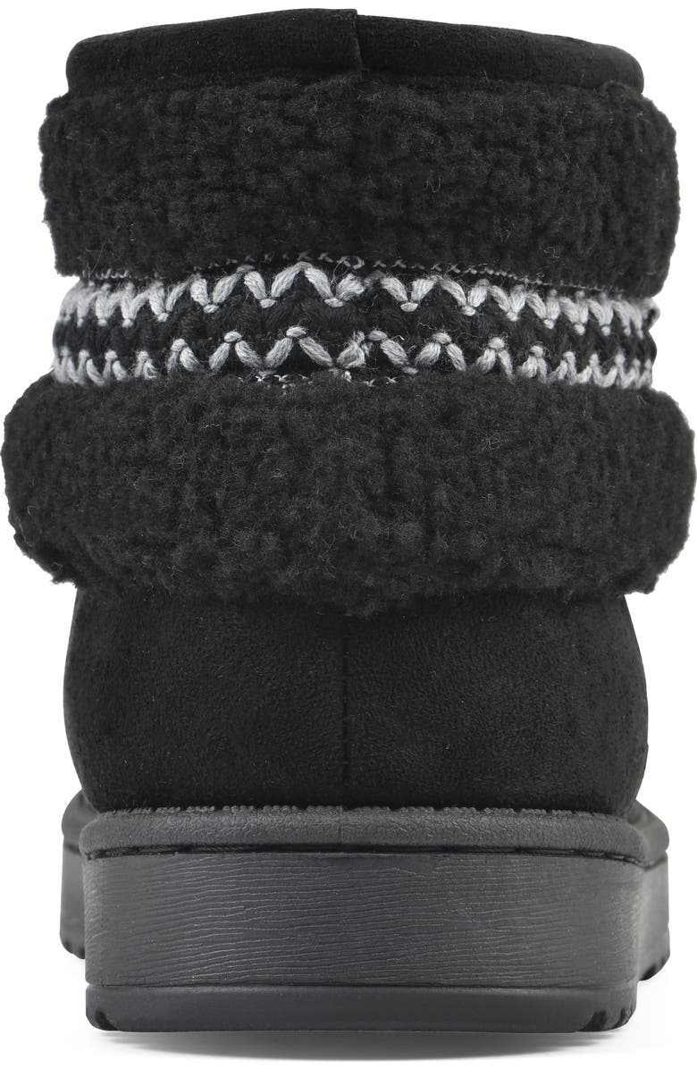 White Mountain Footwear Icons Faux Shearling Trim Bootie, Alternate, color,