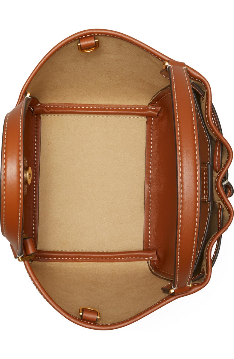 Tory Burch McGraw Mini Canvas Drawstring Satchel, Alternate, color,