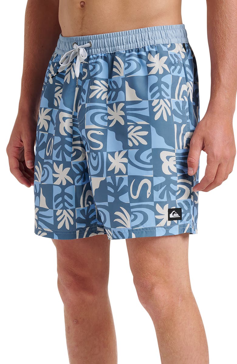 Quiksilver Everyday 17" Terra Swim Trunks, Alternate, color, Ashley Blue