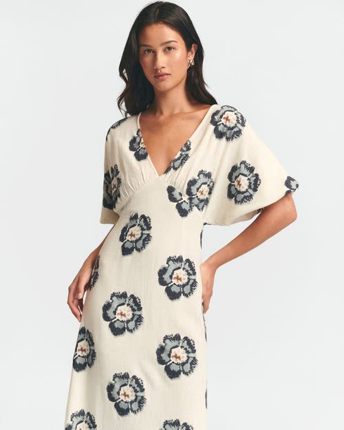 St Mrlo Palm Midi Dress In Blue
