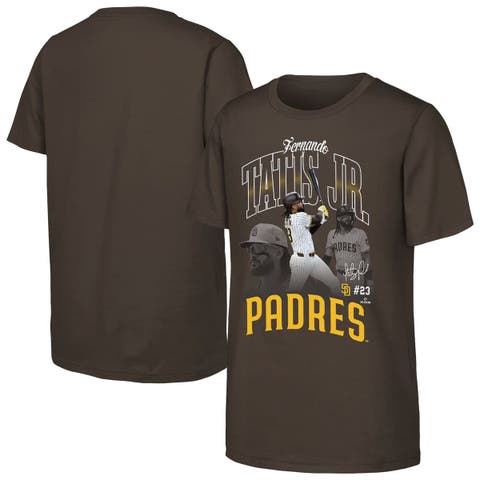 Youth Outerstuff Fernando Tatis Jr. Brown San Diego Padres Triple Player Graphic T-Shirt