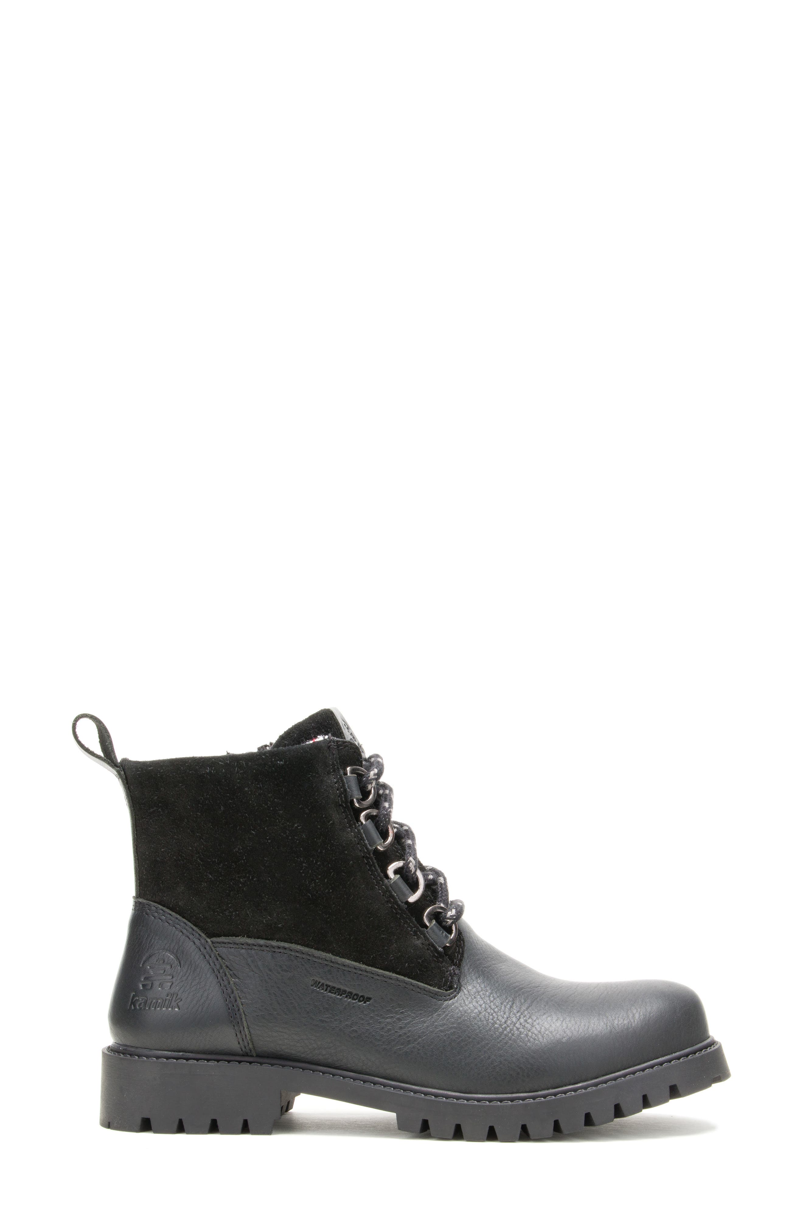 Kamik Rogues Waterproof Mid Boot, Alternate, color, Black