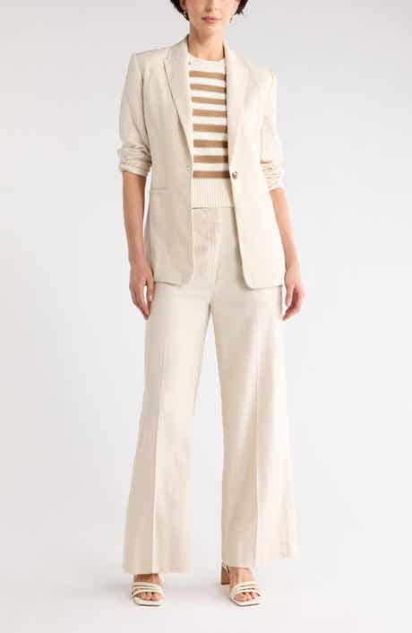 NORDSTROM RACK Wide Leg Linen Blend Pants