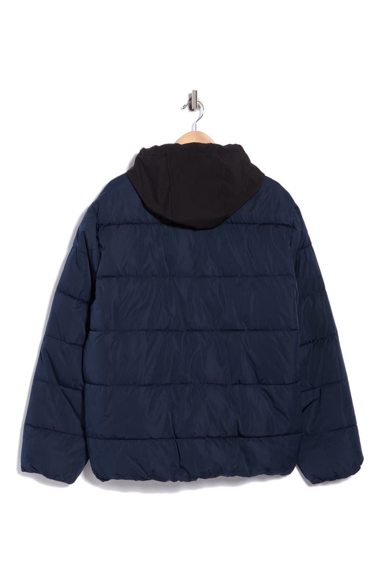 Hooded Puffer Jacket, Alternate, color, MIDNIGHT