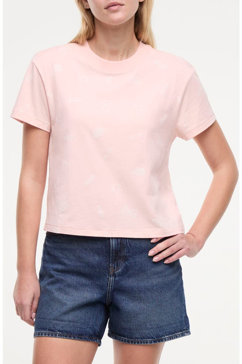 Jaime Pasta Lover Graphic T-Shirt, Main, color, CHINTZ ROSE