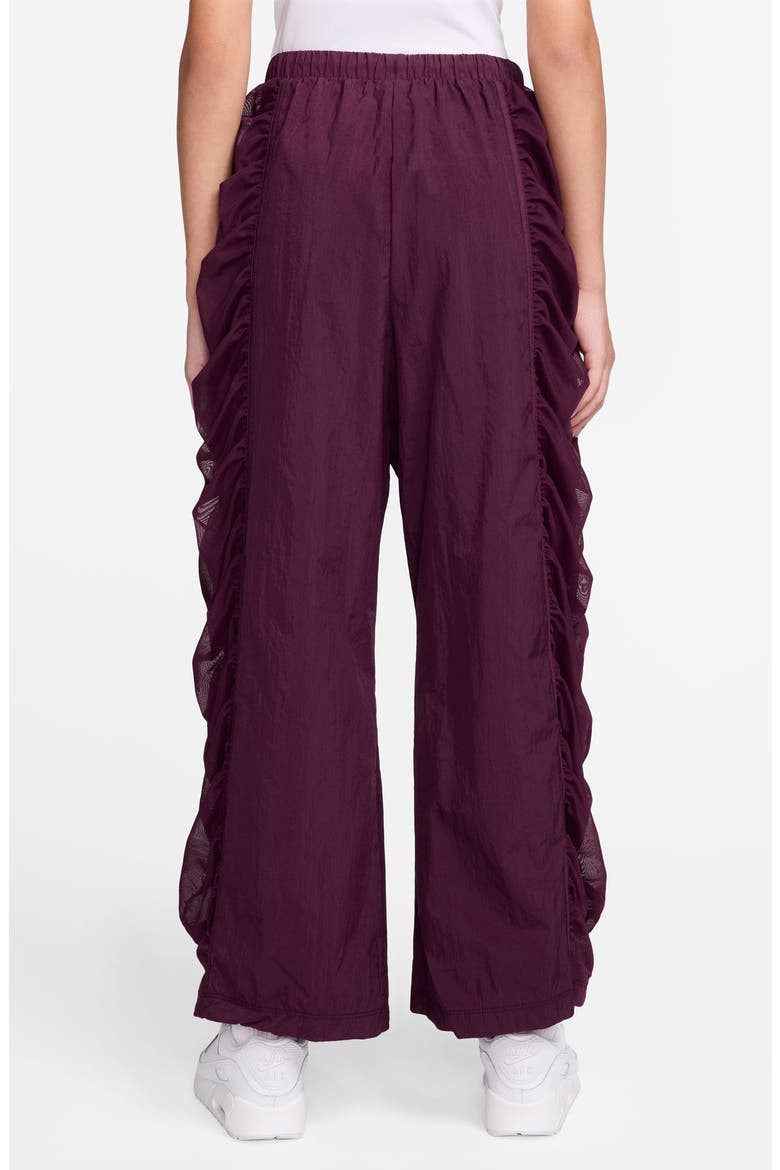 Kids' Dance Wide Leg Pants, Alternate, color, 610 BORDEAUX/WHITE