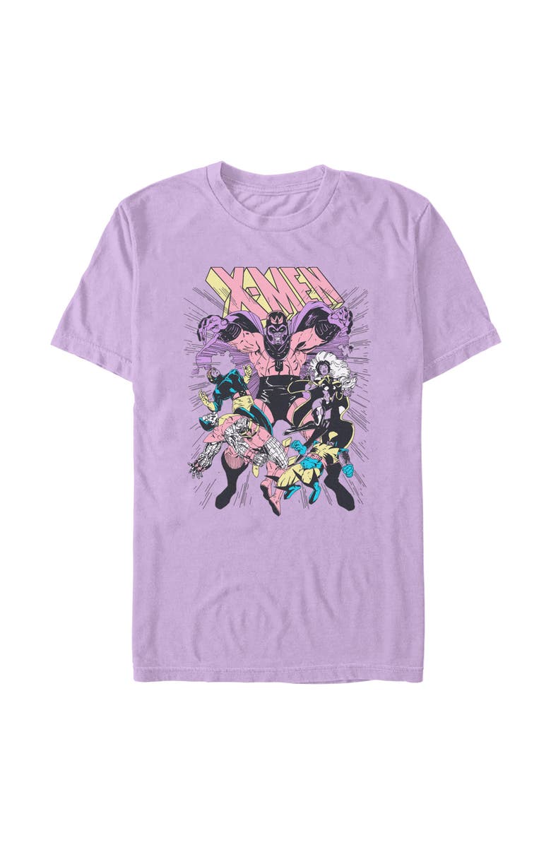 Marvel: X-Men '97 Men's Marvel X-Men '97 Pink Retro Poster  Graphic T-Shirt, Alternate, color, Orchid