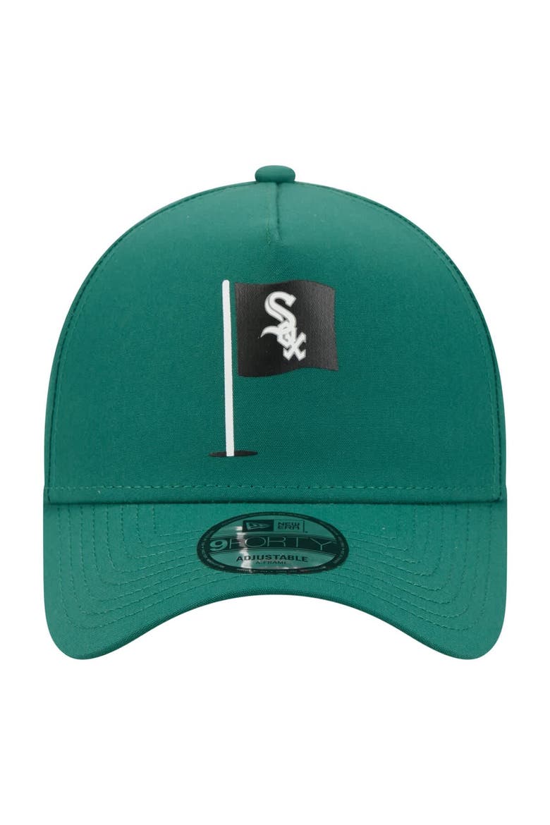 Men's New Era  Green Chicago White Sox Pin Seeker 9FORTY A-Frame Adjustable Hat, Alternate, color, Green