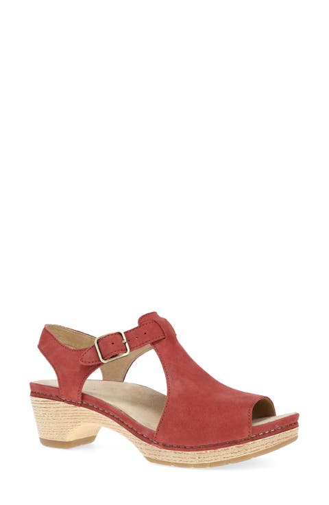 Laverne Ankle Strap Peep Toe Platform Sandal (Women)