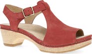 Dansko Laverne Ankle Strap Peep Toe Platform Sandal
