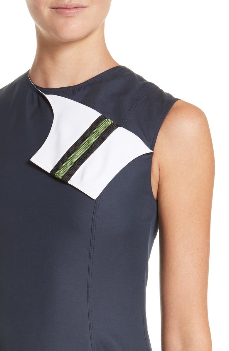 CALVIN KLEIN 205W39NYC Cotton & Silk Dress, Alternate, color,